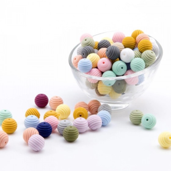 Silikonske perlice spiralne 15mm