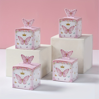 Ukrasne kutijice - leptir V - roze