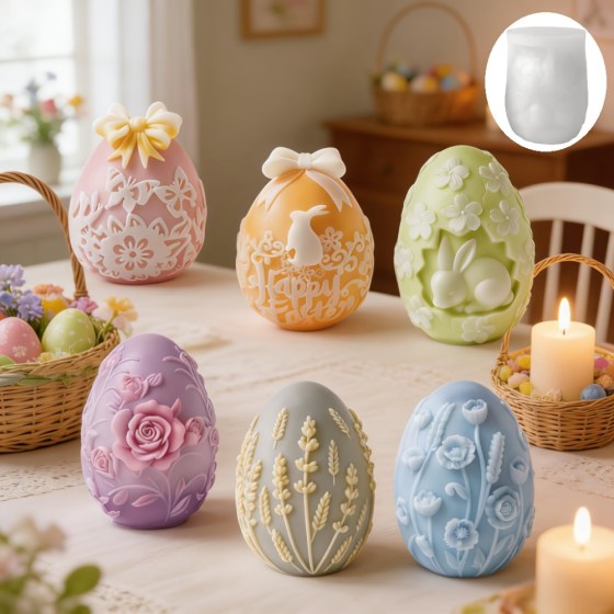 Silikonski kalup za svijeće - jaje 