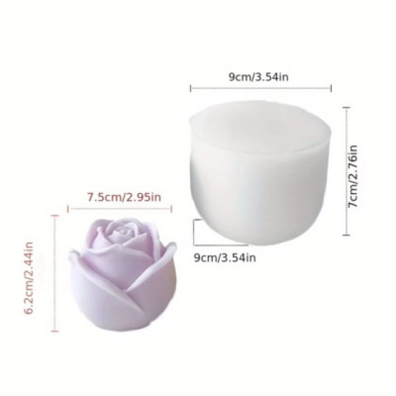 Silikonski kalup - ruža 