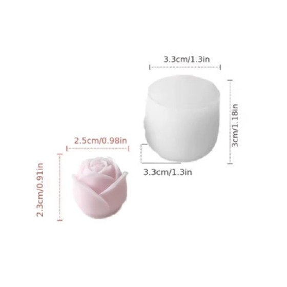 Silikonski kalup - ruža 