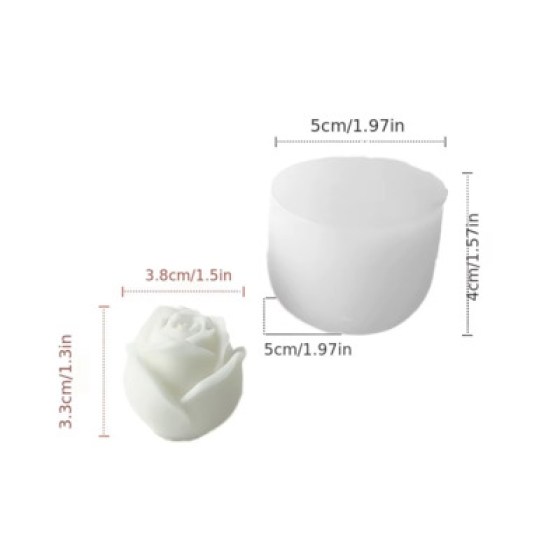 Silikonski kalup - ruža 