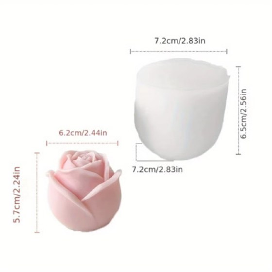 Silikonski kalup - ruža 