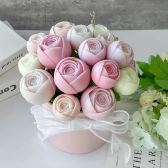 Silikonski kalup - ruža 