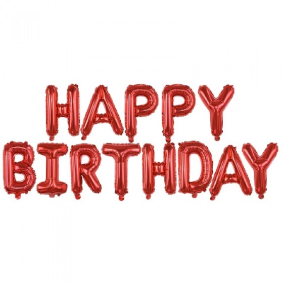 Baloni Happy Birthday crveni Baloni Happy Birthday crveni
