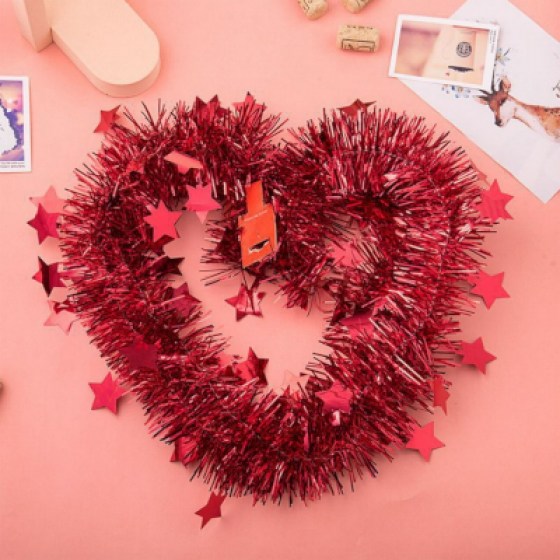 Božićna girlanda crvena