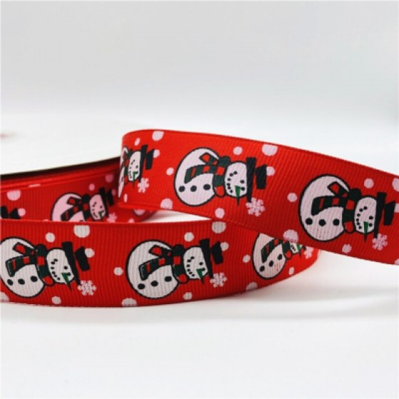 Ukrasna božićna traka 25mm - crvena 05 Ukrasna božićna traka 25mm - crvena 05