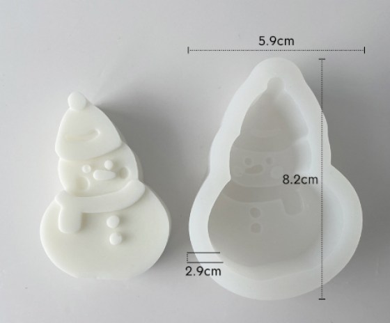 Silikonski kalup - snjegović