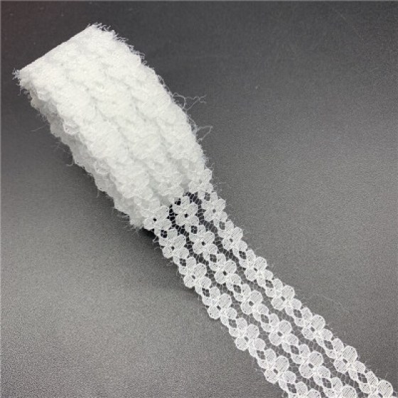 Čipka bijela 25mm