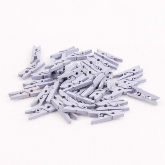 Drvene kvačice sive 25mm Drvene kvačice sive 25mm