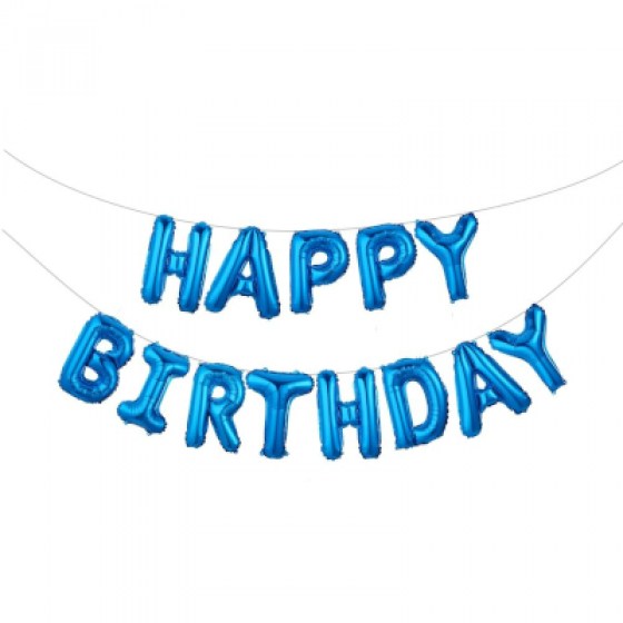 Baloni Happy Birthday kraljevsko plavi Baloni Happy Birthday kraljevsko plavi