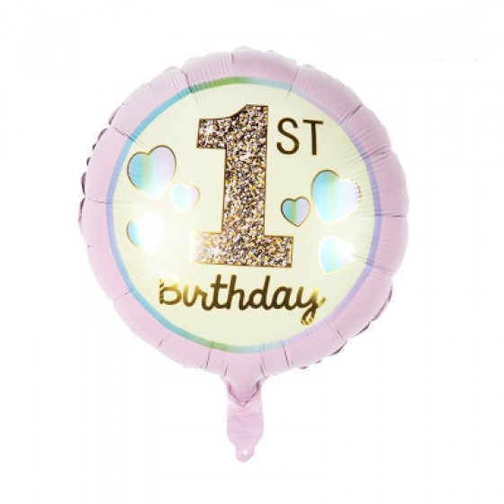 Balon okrugli broj 1 - rozi Balon okrugli broj 1 - rozi