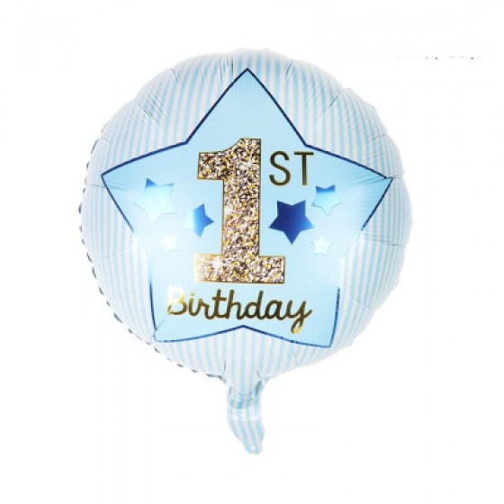 Balon okrugli broj 1 - plavi Balon okrugli broj 1 - plavi