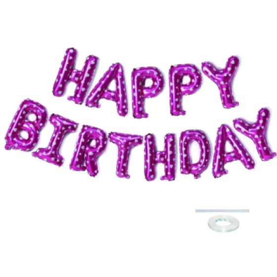 Baloni Happy Birthday ljubičasti Baloni Happy Birthday ljubičasti