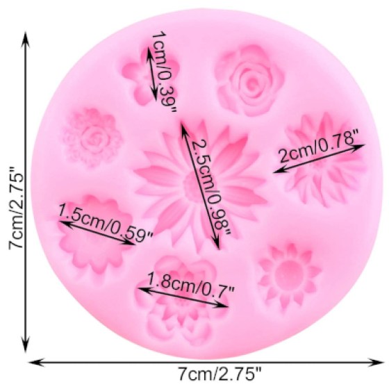 Silikonski kalup za fondan 