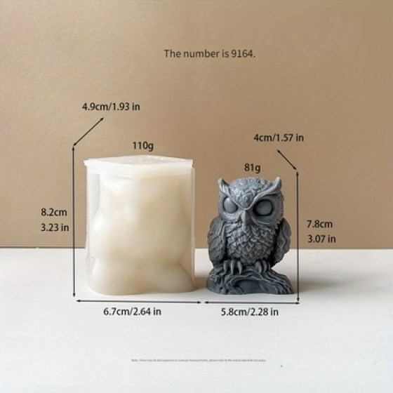 Silikonski Kalup – Sova