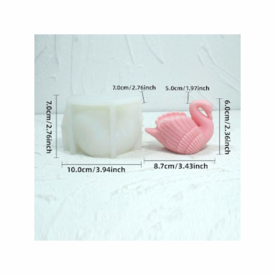 Silikonski kalup za svijeće - labud