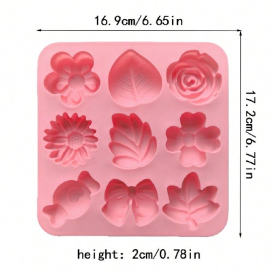 Silikonski kalup - cvjetići