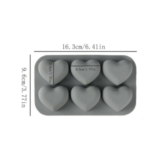 Silikonski kalup - srca II