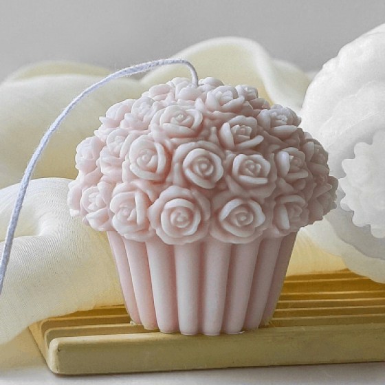 Silikonski kalup - cvijeće u košari