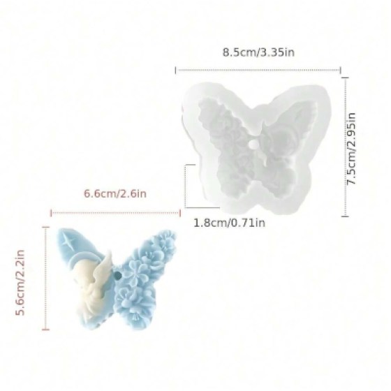 Silikonski kalup - leptir