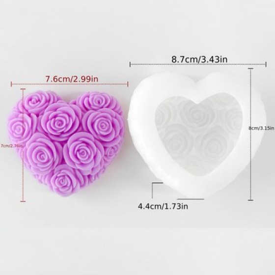 Silikonski kalup za svijeće - anđeo 05