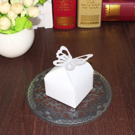 Ukrasne kutijice - leptir - bijele Ukrasne kutijice - leptir - bijele