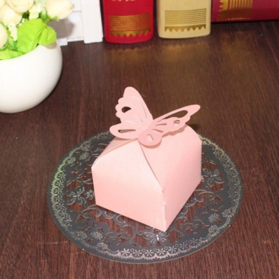 Ukrasne kutijice - leptir - roze Ukrasne kutijice - leptir - roze