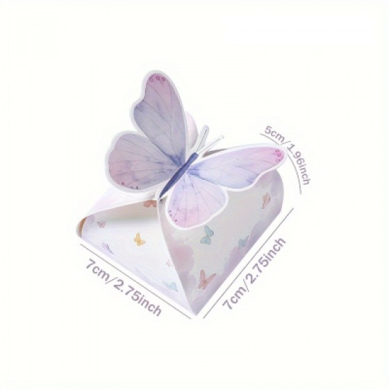 Ukrasne kutijice - leptir IV - ljubičaste