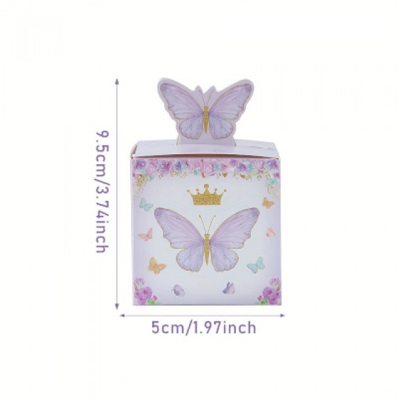 Ukrasne kutijice - leptir V - ljubičaste