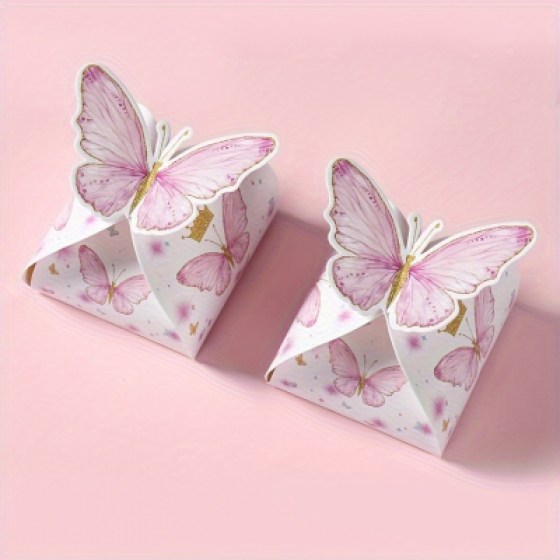 Ukrasne kutijice - leptir III - roze Ukrasne kutijice - leptir III - roze