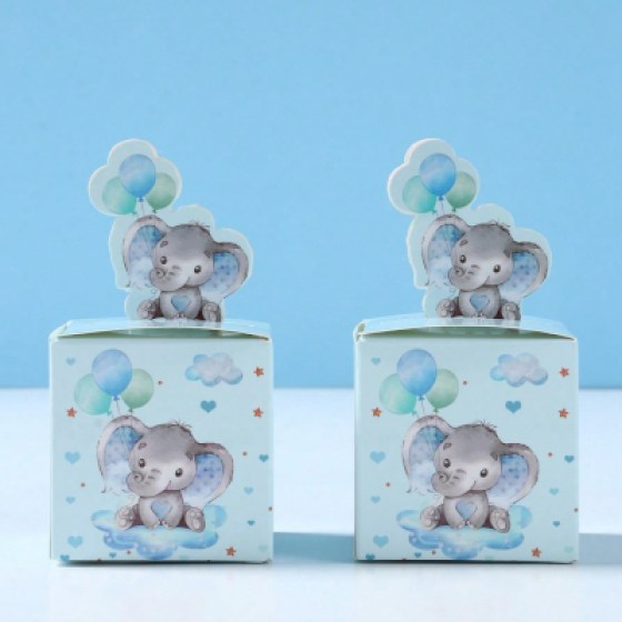 Ukrasne kutijice - Slonić plavi Kutijice za slatkiše - Slonić plavi