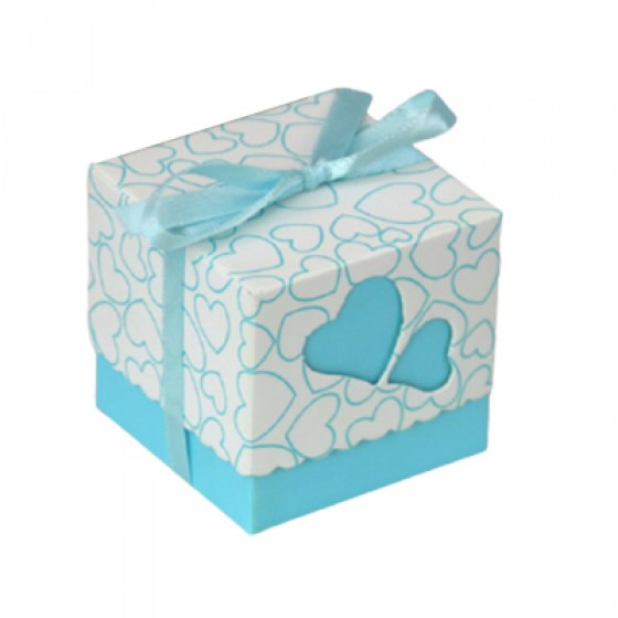 Ukrasne kutijice - srca - svijetlo plave Ukrasne kutijice - srca - svijetlo plave