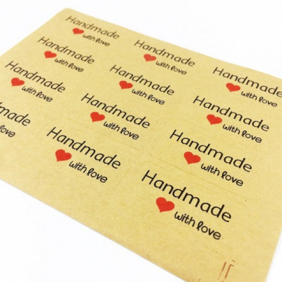 Samoljepljive naljepnice "Hand Made" 07