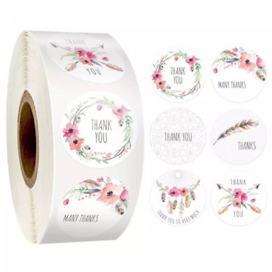 Samoljepljive naljepnice "Thank You" 12