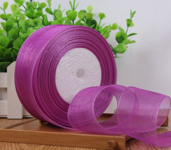 Organza traka ljubičasta 20mm Organza traka ljubičasta