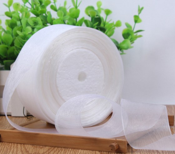 Organza traka bijela 20mm Organza traka bijela 20mm