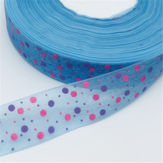 Organza traka - točkice 08