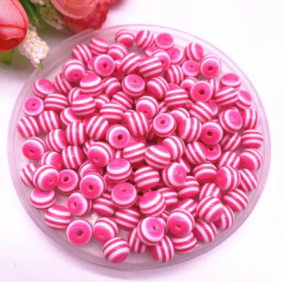 Perlice akrilne ružičaste 8mm II