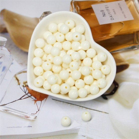 Perlice akrilne bež 6mm