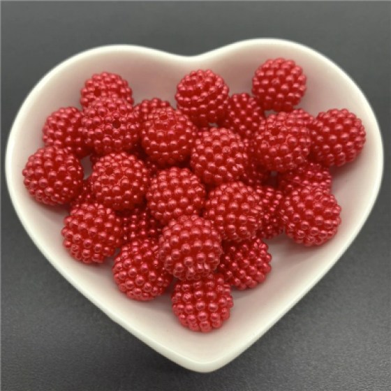 Perlice akrilne crvene 12mm