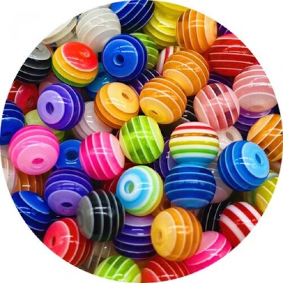 Perlice akrilne MIX 8mm