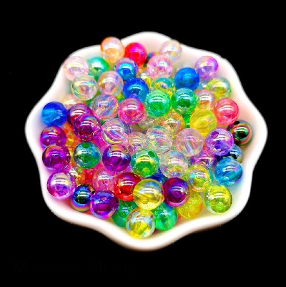 Perlice akrilne MIX 6mm  Perlice akrilne MIX 8mm