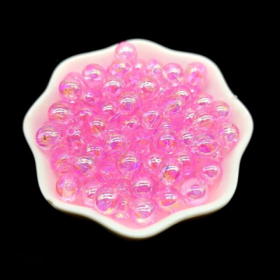 Perlice akrilne roze 6mm  Perlice akrilne roze 6mm