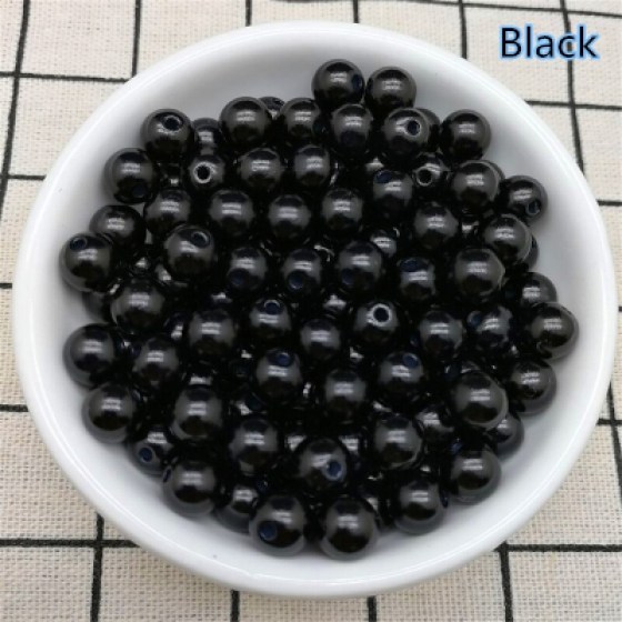 Perlice akrilne crne 4mm