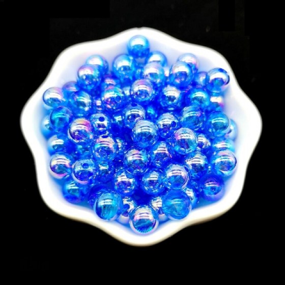 Perlice akrilne plave 6mm  Perlice akrilne plave 8mm