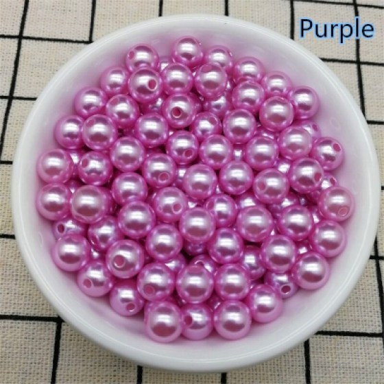 Perlice akrilne ljubičaste 6mm Perlice akrilne ljubičaste 8mm