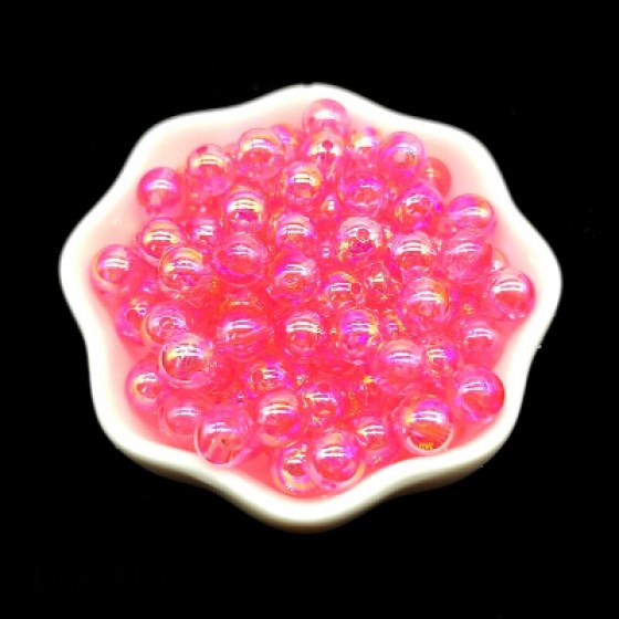 Perlice akrilne ružičaste 6mm  Perlice akrilne ružičaste 6mm