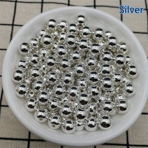 Perlice akrilne srebrne 6mm Perlice akrilne srebrne 8mm