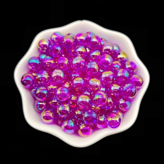 Perlice akrilne tamno ljubičaste 6mm  Perlice akrilne tamno ljubičaste 6mm